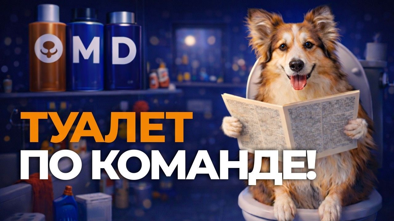 Туалет по команде за 3 шага